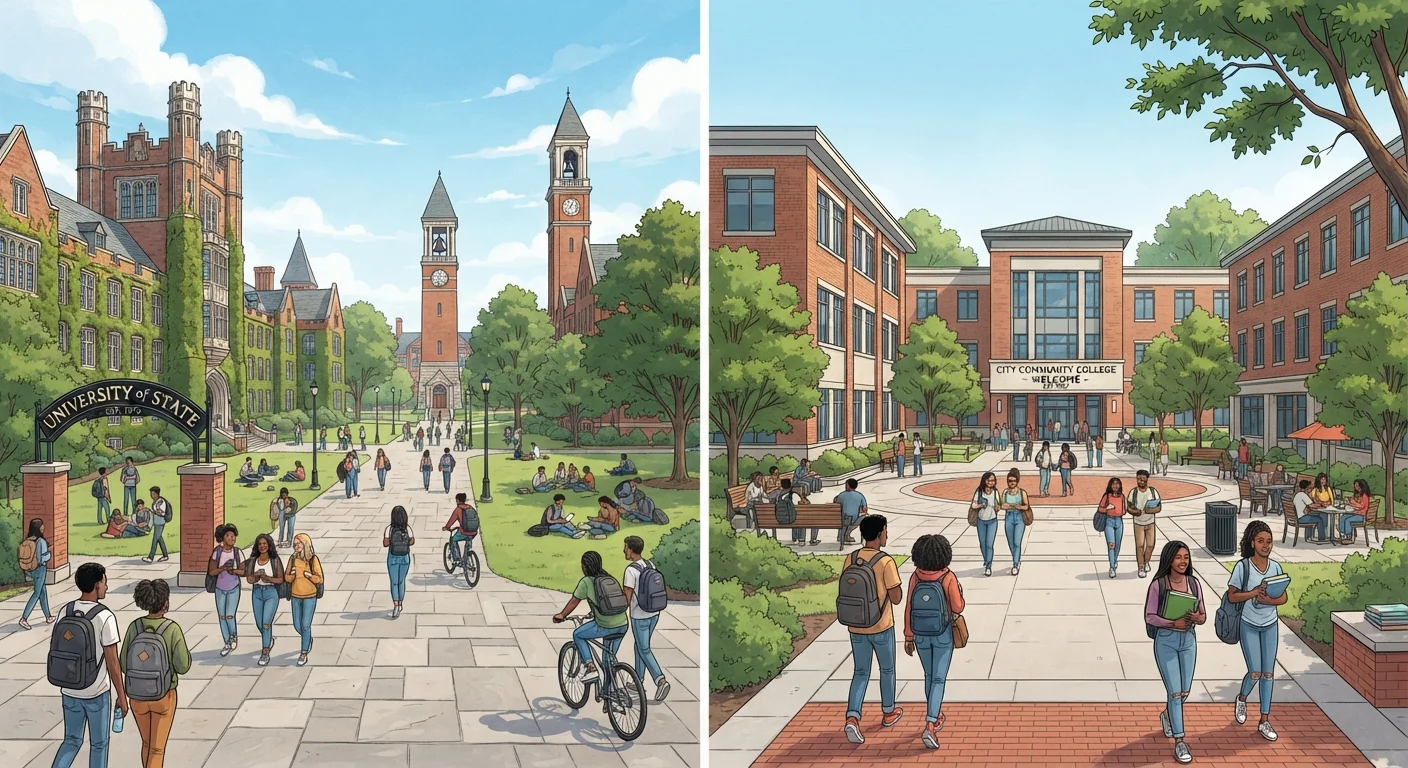 Four-Year University vs. Two-Year College: The Real Differences