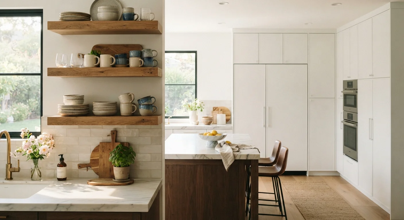 Open Shelving vs. Closed Cabinets: Choosing the Right Storage Style