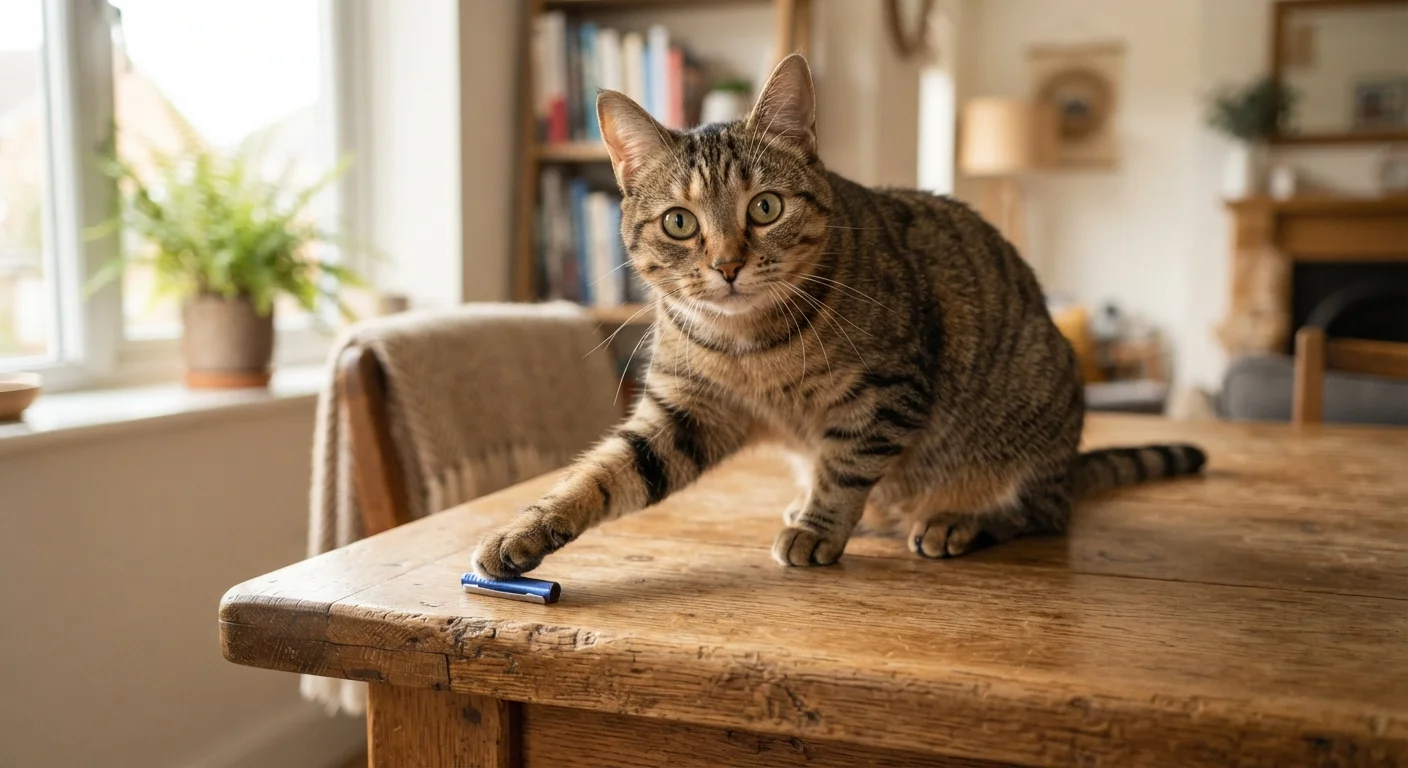 Why Cats Knock Things Off Tables (and What It's Actually Communicating)